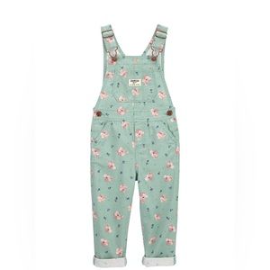 Osh Kosh B’Gosh Girls Green Floral Overalls NEW with Tags 4T CUUUTE!!!🥰